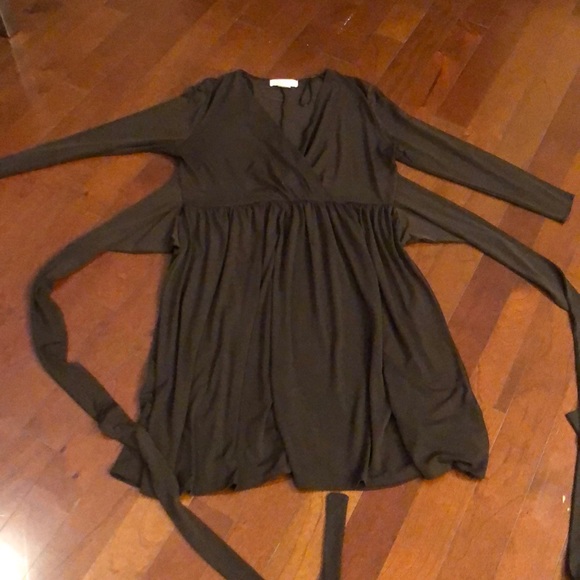 MICHAEL by Michael Kors Chocolate Wrap Dress - Picture 8 of 8